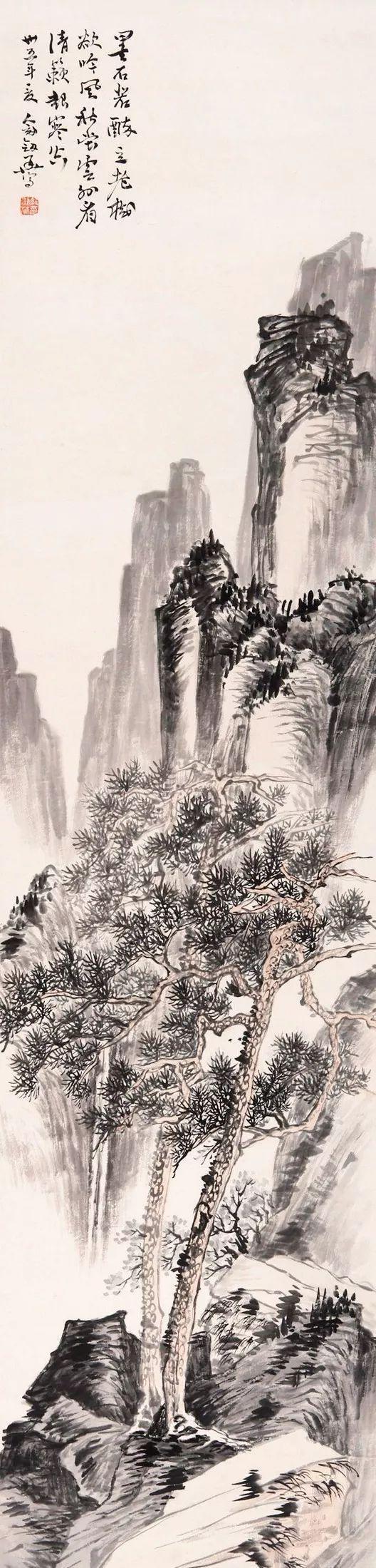 俞剑华山水画，笔墨苍劲，意境悠远 名人名家 第7张