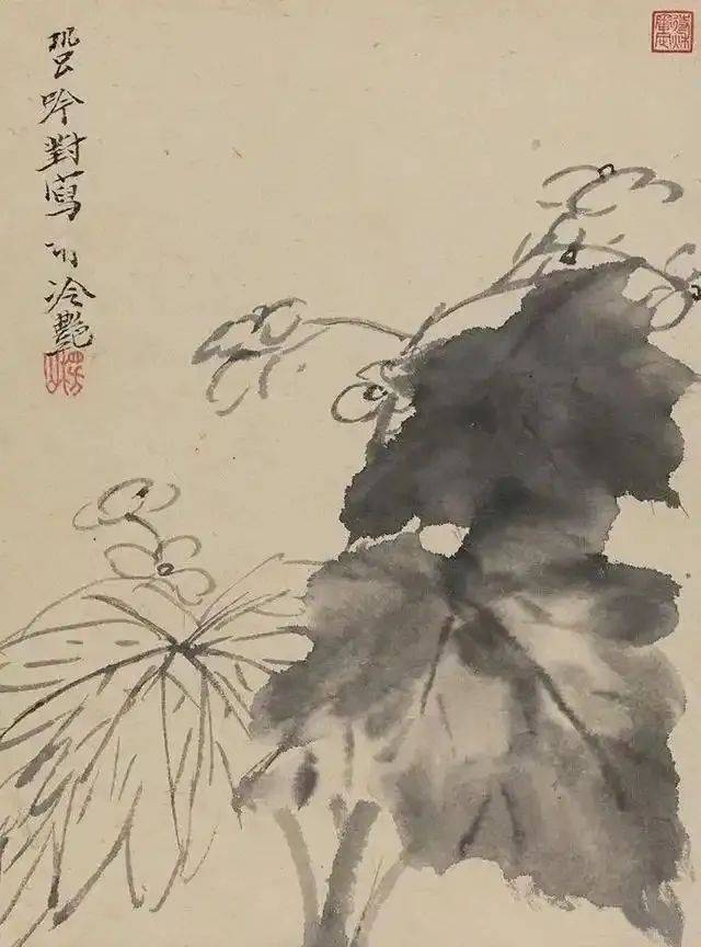 陈撰:寥寥几笔的花卉，格调超逸 名人名家 第5张