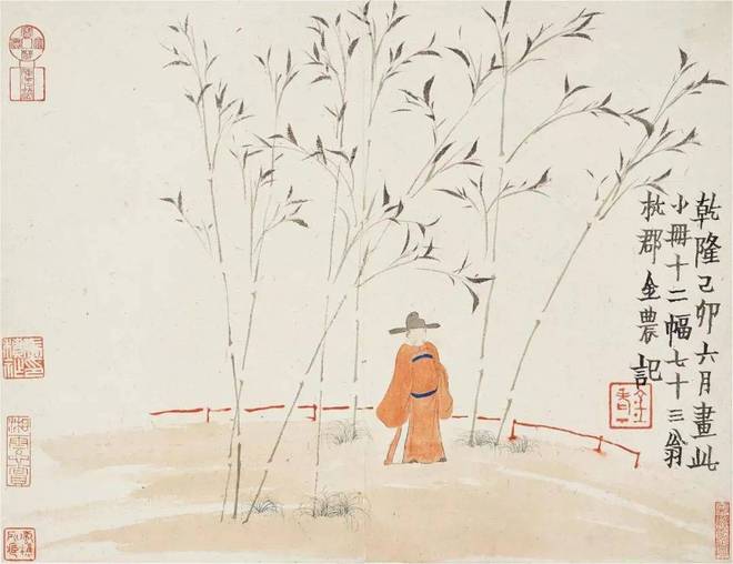 清代画家金农的小品人物画,好童真 名人名家 第11张