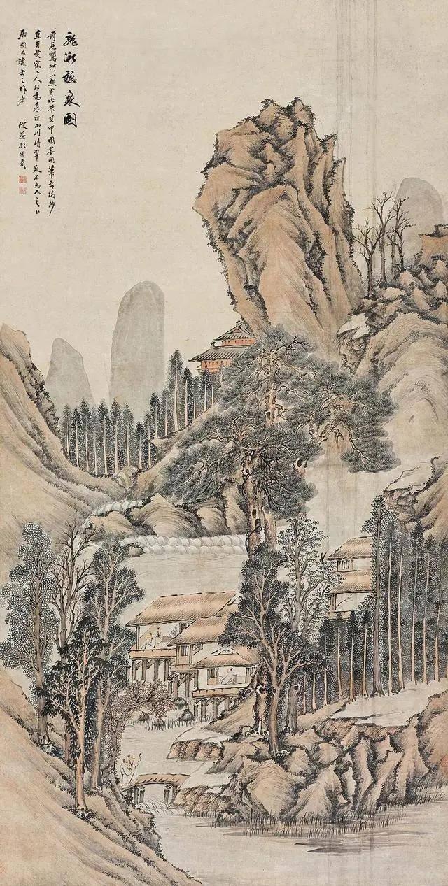 清代顾鹤庆山水画︱笔墨清逸，尽显文人情怀 名人名家 第13张