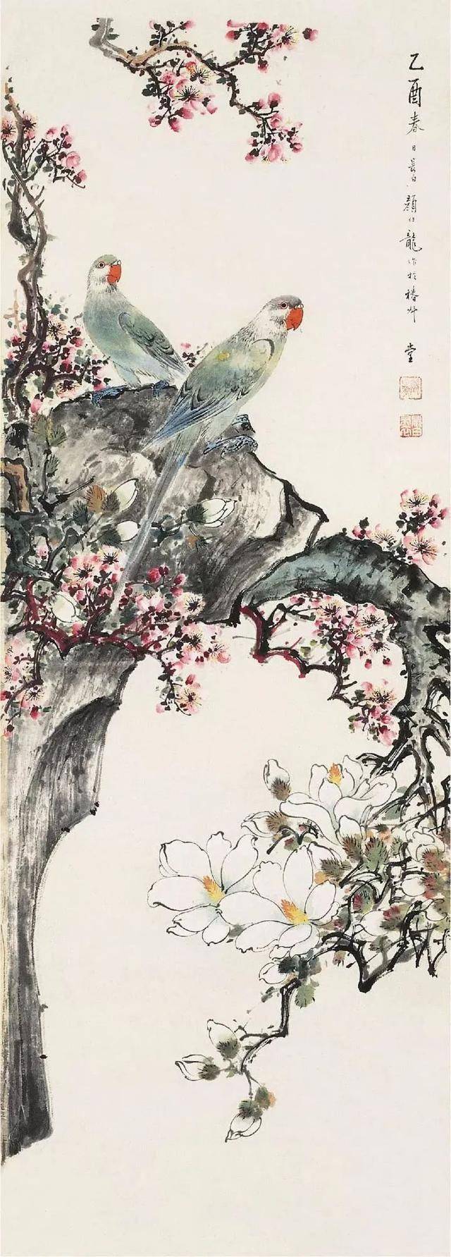 颜伯龙花鸟画艺术：工写交融下的自然之美与情感共鸣 名人名家 第94张