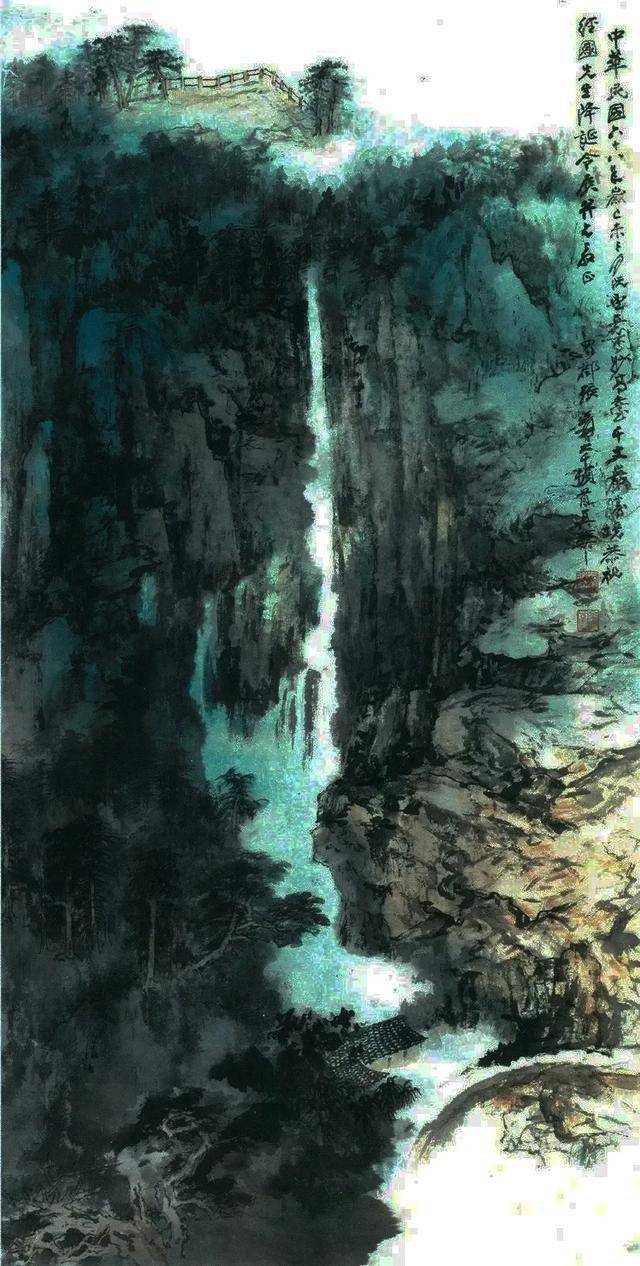 张大千笔下的四类山水，绘尽人间仙境！ 名人名家 第26张