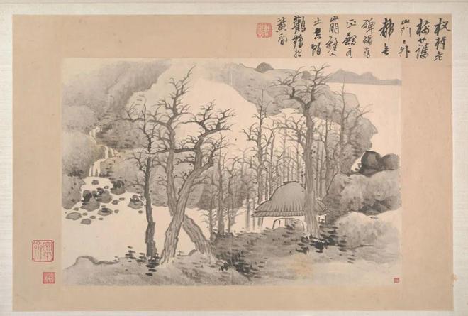龚贤：山水十七开 名人名家 第8张