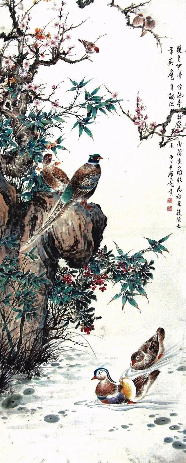 颜伯龙花鸟画艺术：工写交融下的自然之美与情感共鸣 名人名家 第64张