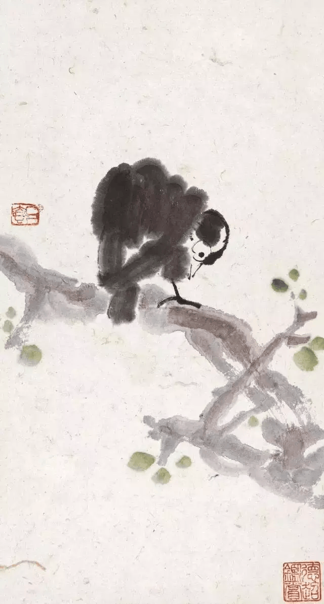简洁孤独，陈子庄高清花鸟赏析 名人名家 第4张