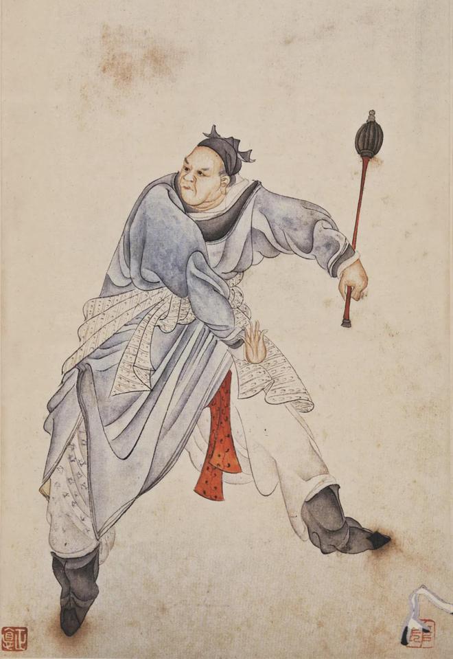 任薰：水浒人物画 名人名家 第10张