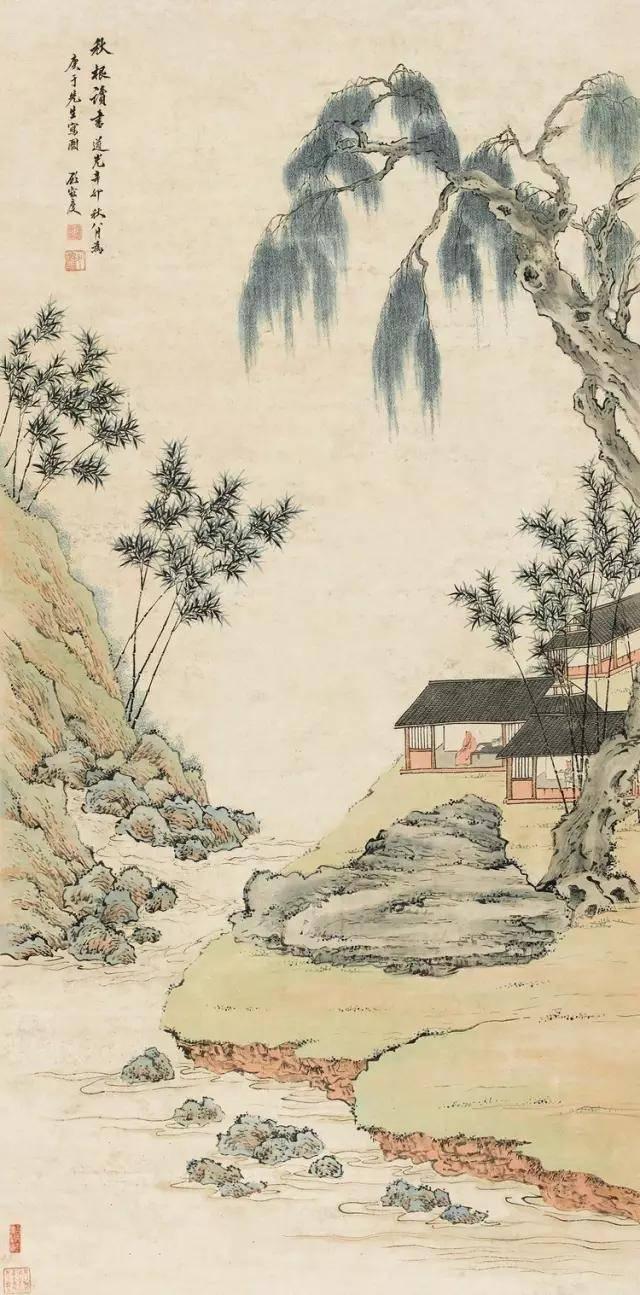 清代顾鹤庆山水画︱笔墨清逸，尽显文人情怀 名人名家 第7张