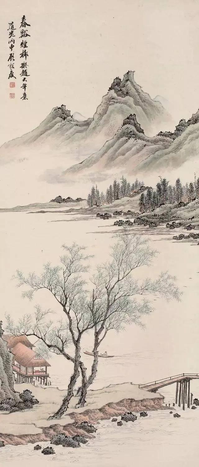 清代顾鹤庆山水画︱笔墨清逸，尽显文人情怀 名人名家 第3张