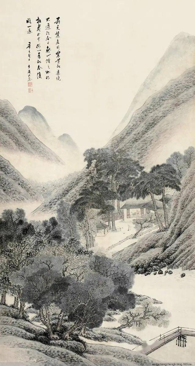 清代张崟山水画作品 名人名家 第1张