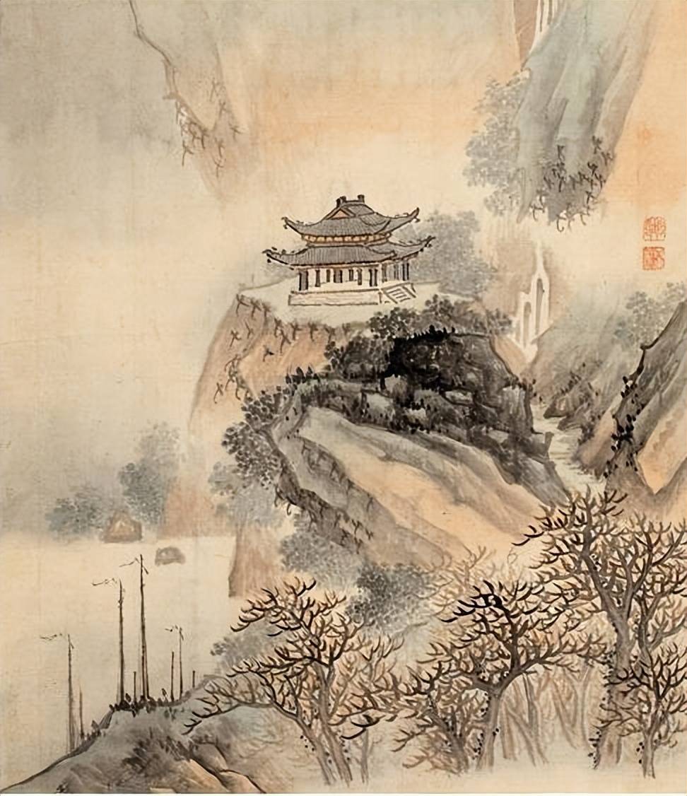 清代画家章堃《山水册》︱简约细腻，淡雅别致的画作 名人名家 第3张