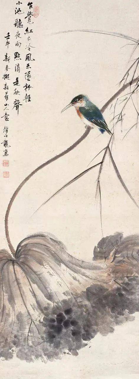 颜伯龙花鸟画艺术：工写交融下的自然之美与情感共鸣 名人名家 第56张