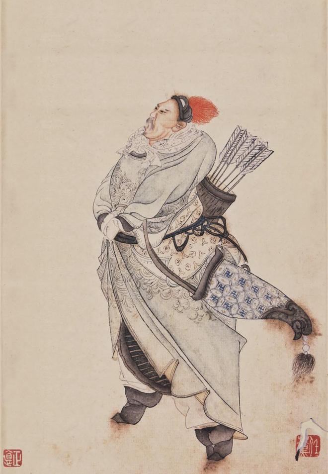 任薰：水浒人物画 名人名家 第8张