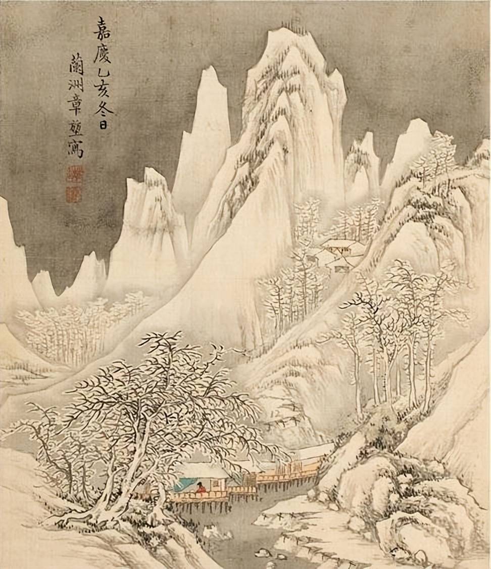 清代画家章堃《山水册》︱简约细腻，淡雅别致的画作 名人名家 第8张