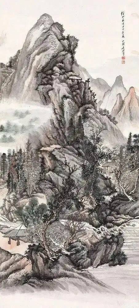 清新雅致,意境幽远的吴镜汀先生山水画作品 名人名家 第12张