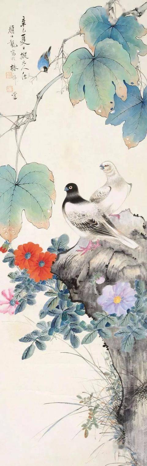 颜伯龙花鸟画艺术：工写交融下的自然之美与情感共鸣 名人名家 第6张