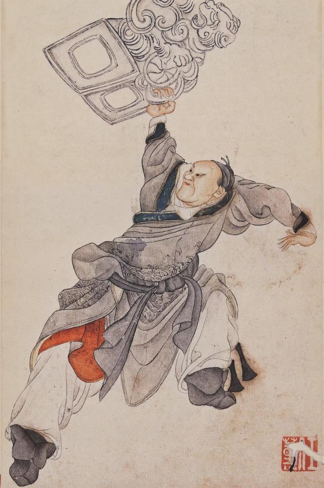 任薰：水浒人物画 名人名家 第4张