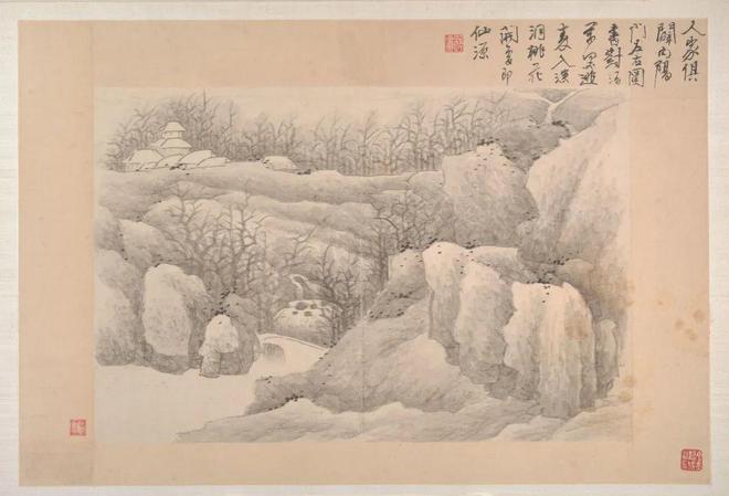 龚贤：山水十七开 名人名家 第10张