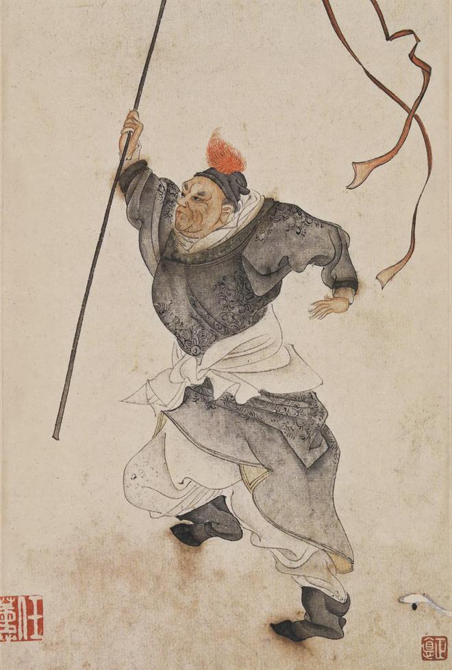 任薰：水浒人物画 名人名家 第7张