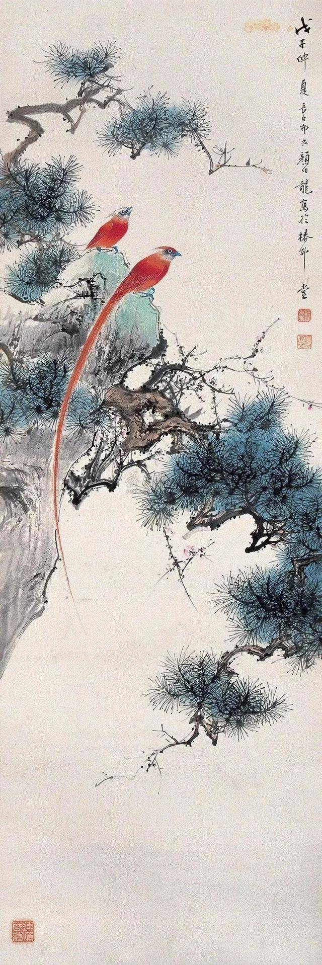 颜伯龙花鸟画艺术：工写交融下的自然之美与情感共鸣 名人名家 第17张