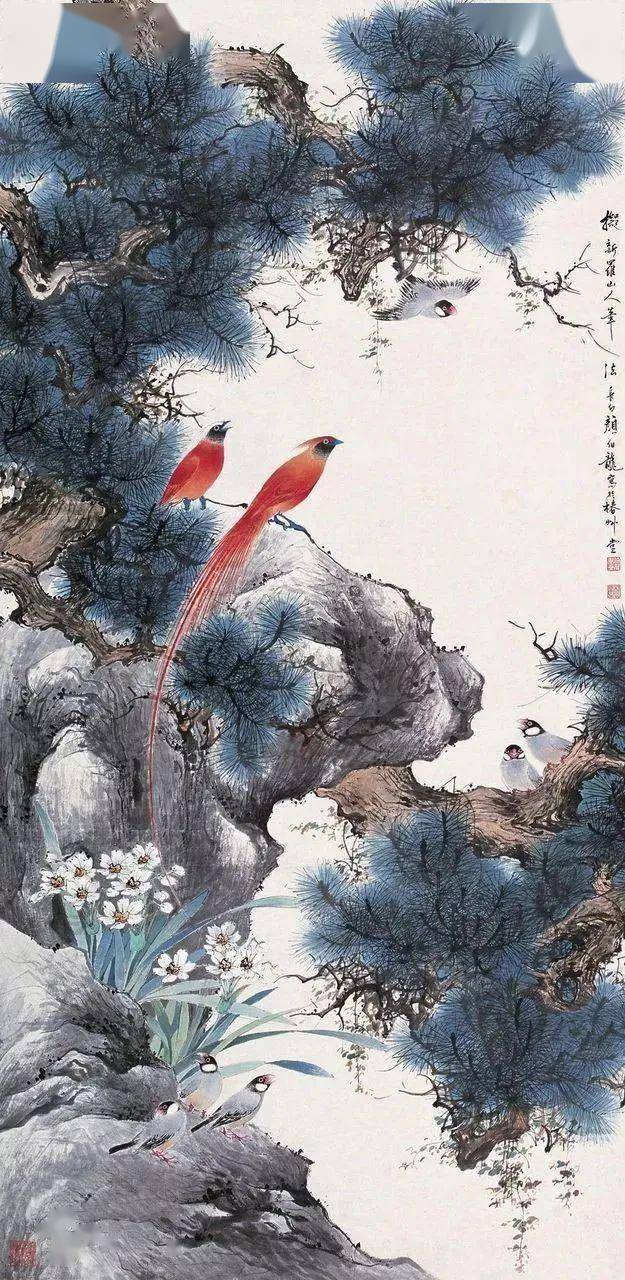 颜伯龙花鸟画艺术：工写交融下的自然之美与情感共鸣 名人名家 第42张