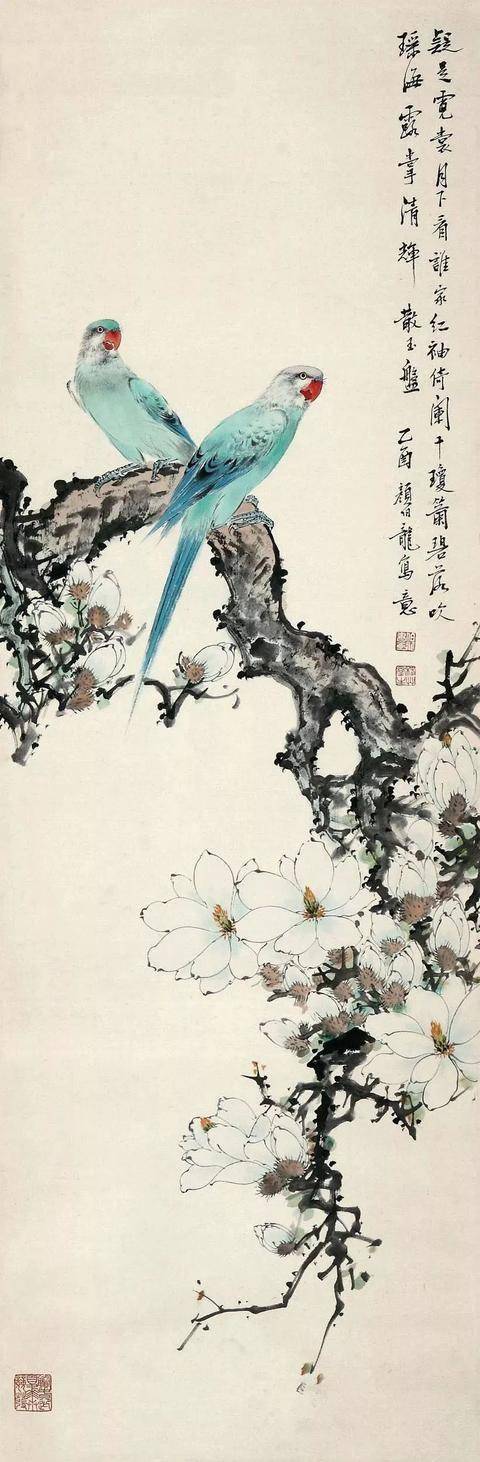 颜伯龙花鸟画艺术：工写交融下的自然之美与情感共鸣 名人名家 第77张