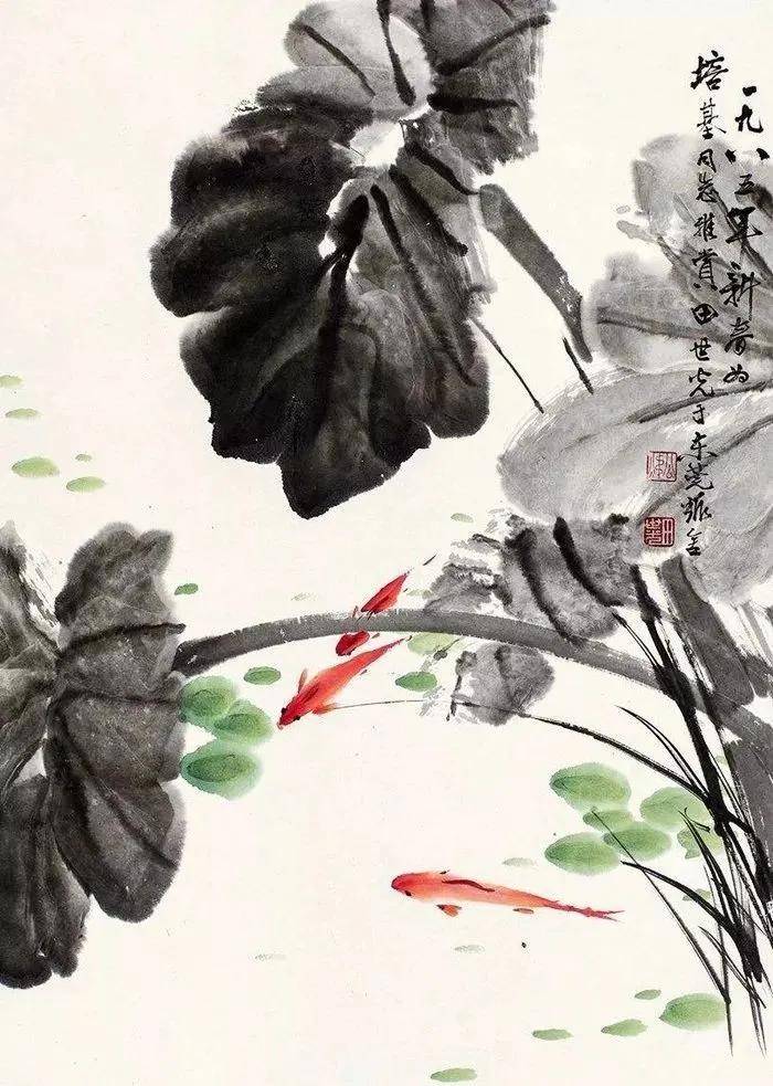 花鸟大师田世光画荷，太漂亮啦！ 名人名家 第7张