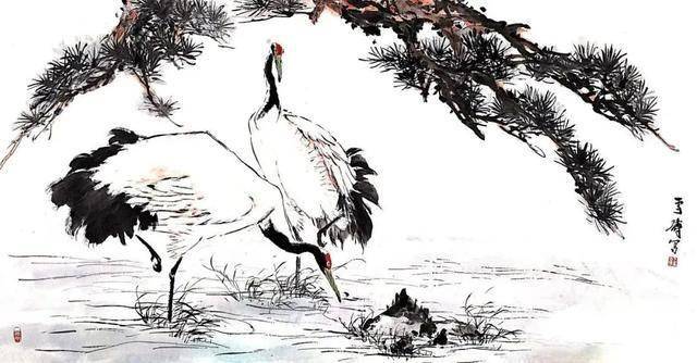 王雪涛写鹤，简简几笔，生动鲜活 名人名家 第13张