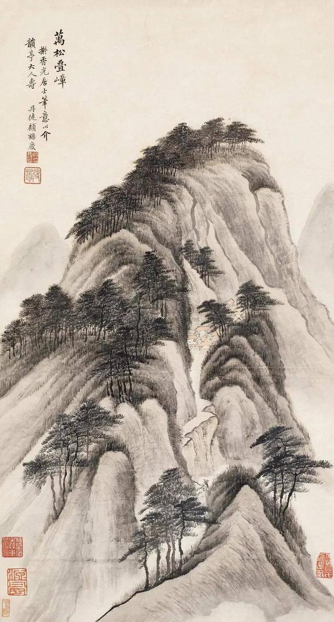 清代顾鹤庆山水画︱笔墨清逸，尽显文人情怀 名人名家 第15张
