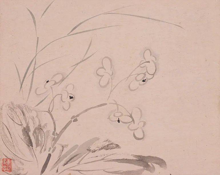 陈撰:寥寥几笔的花卉，格调超逸 名人名家 第23张