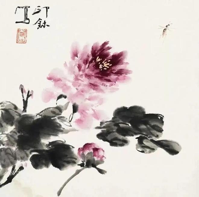 萧朗写意富贵牡丹，清新明快！ 名人名家 第42张