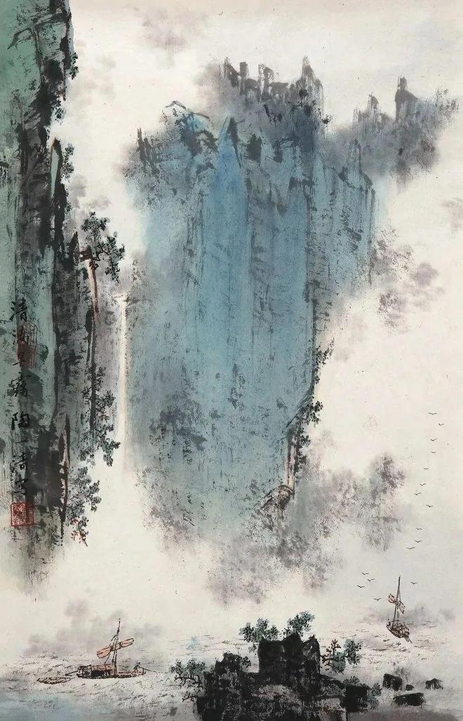 陶一清笔下的云烟山水，唯美至极 名人名家 第3张