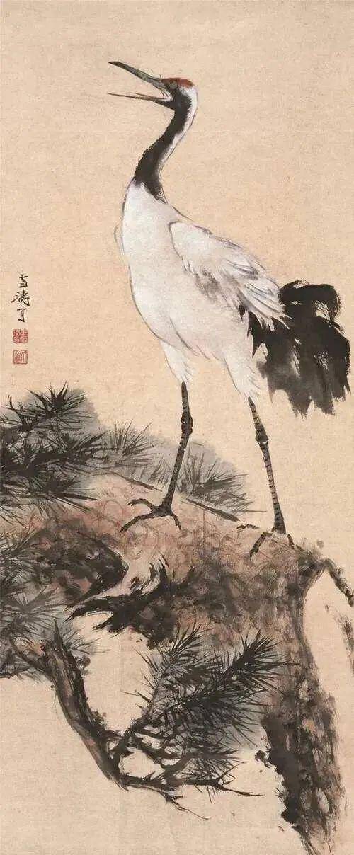 王雪涛写鹤，简简几笔，生动鲜活 名人名家 第5张