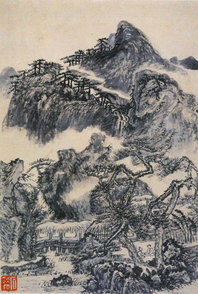 髡 残:一个画僧的山水，苍茫深邃 名人名家 第3张