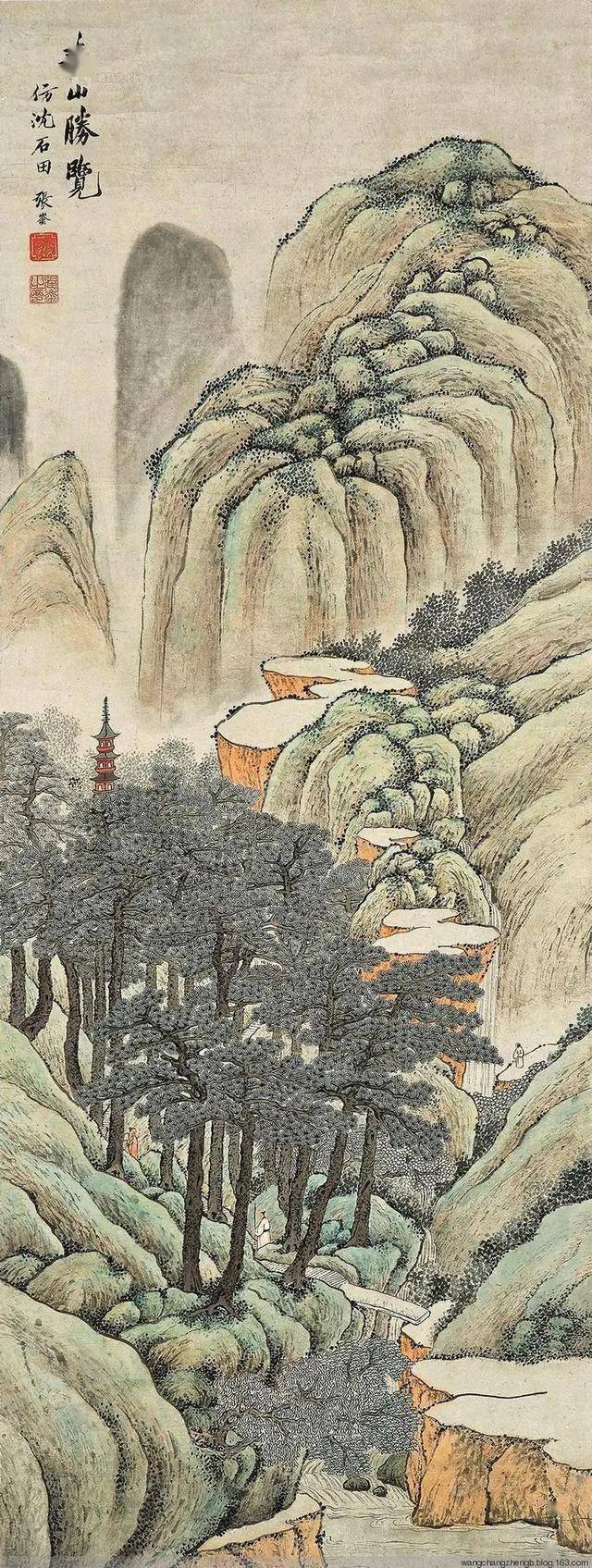 清代张崟山水画作品 名人名家 第24张