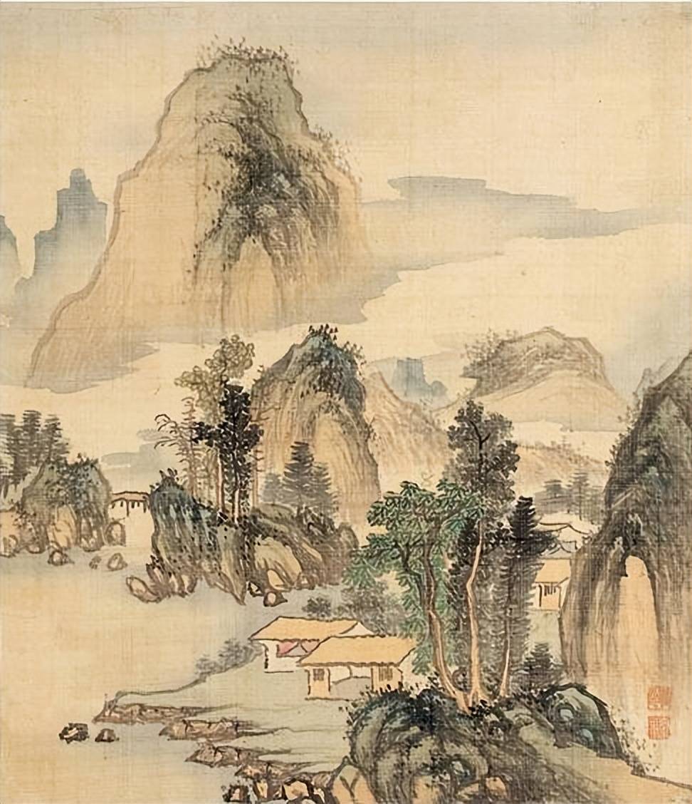 清代画家章堃《山水册》︱简约细腻，淡雅别致的画作 名人名家 第10张