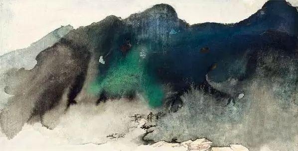 张大千、刘海粟、谢稚柳、宋文治的泼彩画 名人名家 第8张