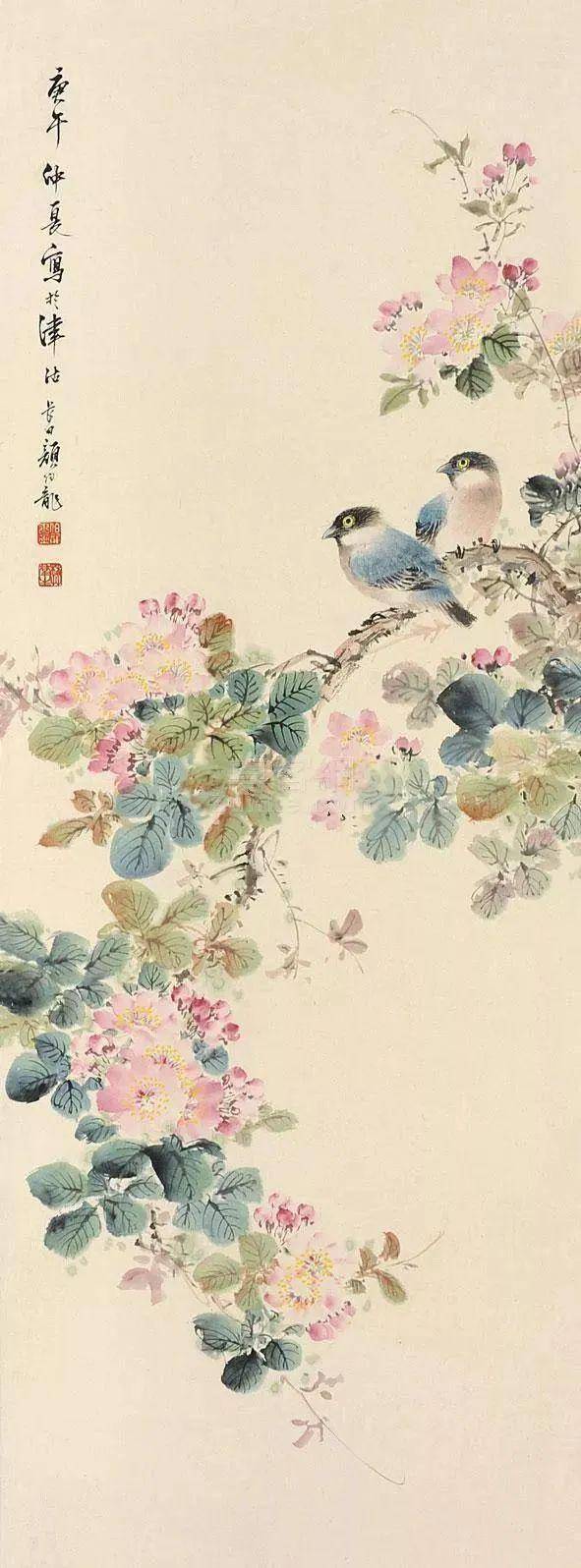 颜伯龙花鸟画艺术：工写交融下的自然之美与情感共鸣 名人名家 第74张