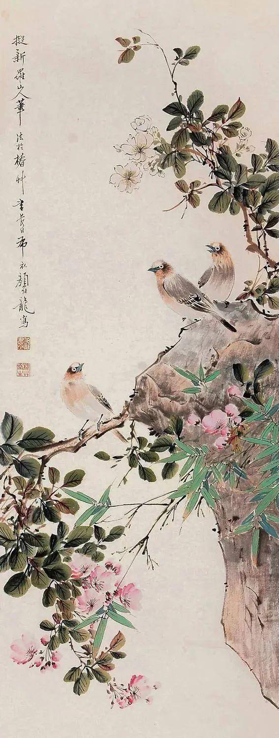 颜伯龙花鸟画艺术：工写交融下的自然之美与情感共鸣 名人名家 第87张