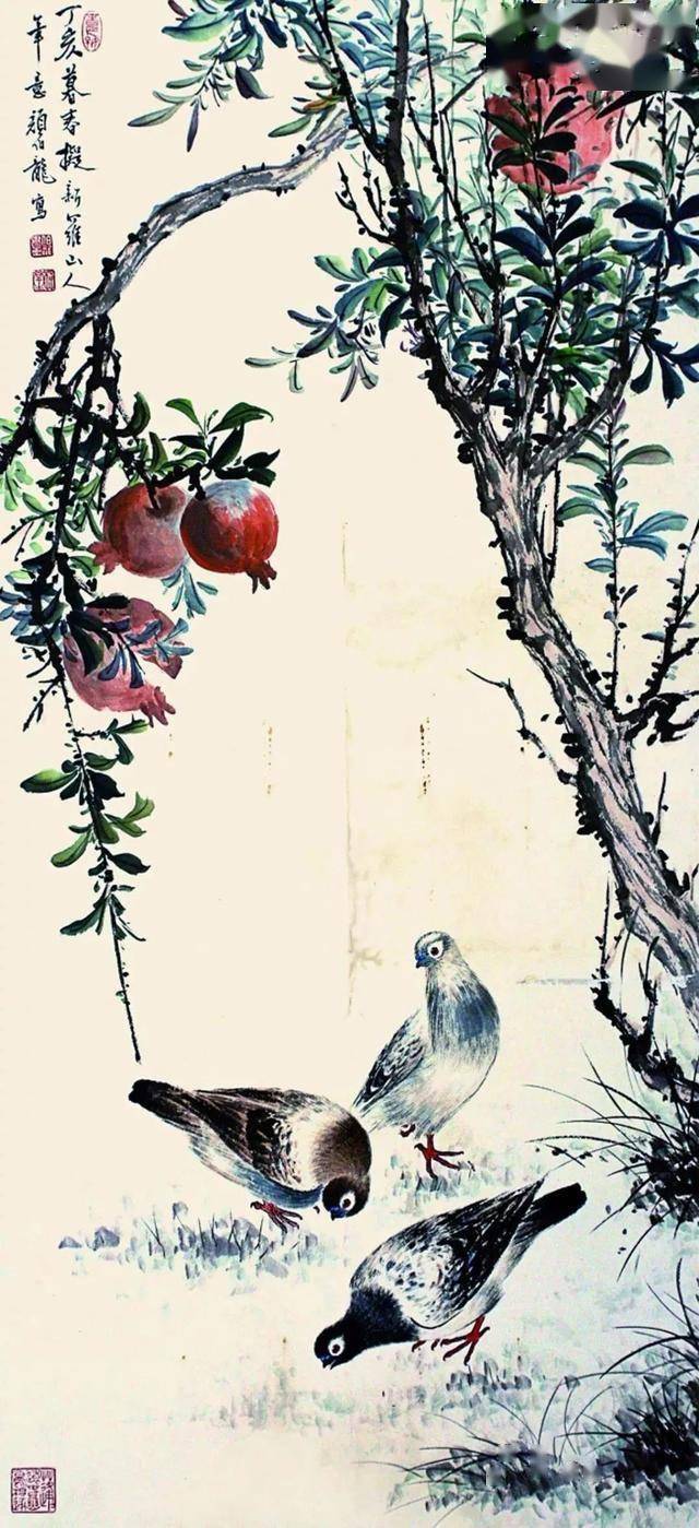 颜伯龙花鸟画艺术：工写交融下的自然之美与情感共鸣 名人名家 第9张