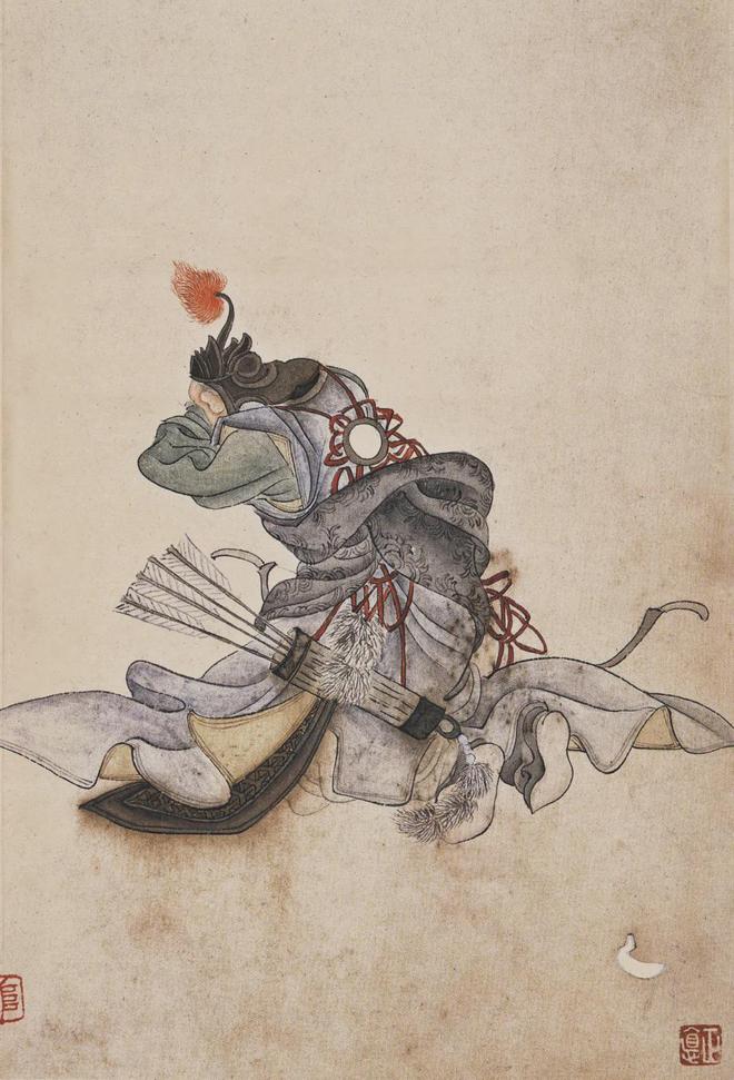 任薰：水浒人物画 名人名家 第9张