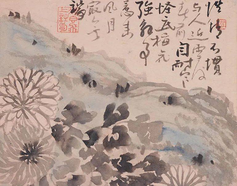 陈撰:寥寥几笔的花卉，格调超逸 名人名家 第21张