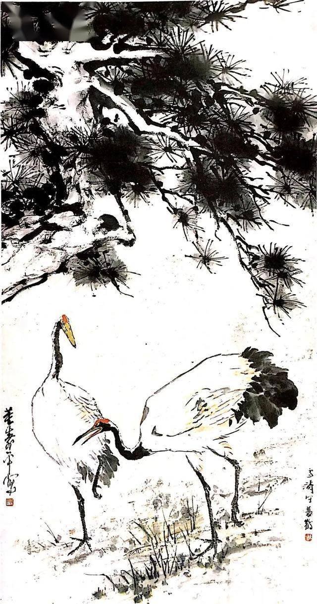 王雪涛写鹤，简简几笔，生动鲜活 名人名家 第10张