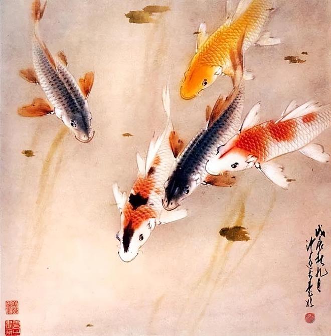 花鸟大师赵少昂，画鱼也精彩 名人名家 第1张