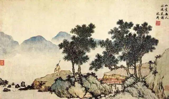 沈周山水画：明代文人画风的典范 名人名家 第1张