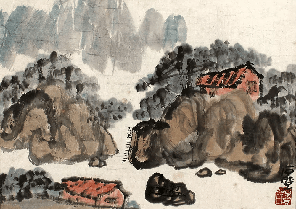 简洁孤独，陈子庄高清花鸟赏析 名人名家 第12张