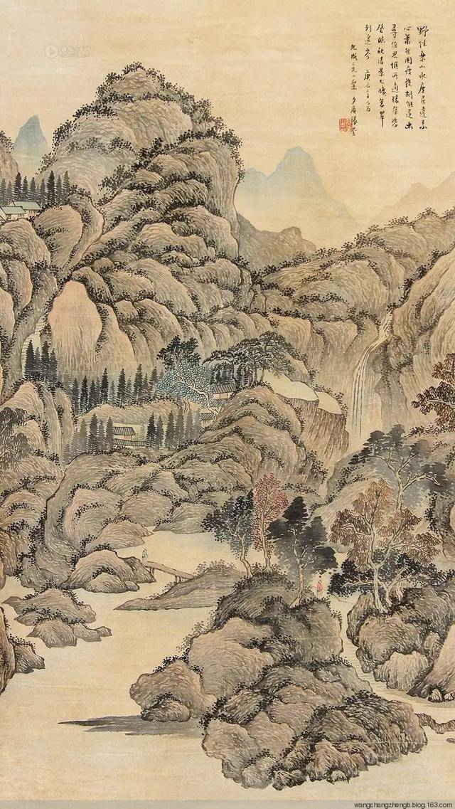 清代张崟山水画作品 名人名家 第11张