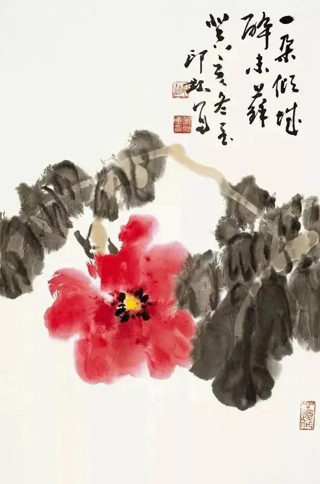 萧朗写意富贵牡丹，清新明快！ 名人名家 第32张