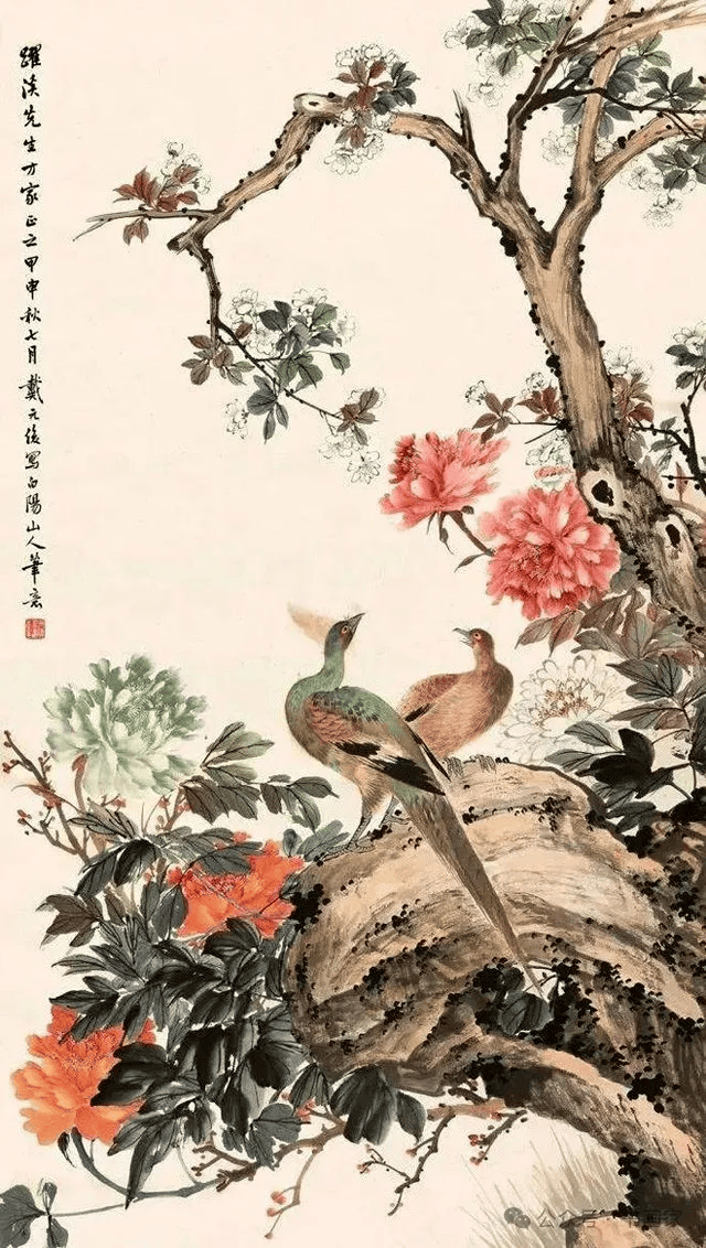海派·戴元俊富贵牡丹图赏析！ 名人名家 第9张