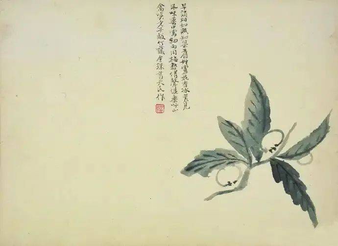 陈撰:寥寥几笔的花卉，格调超逸 名人名家 第12张