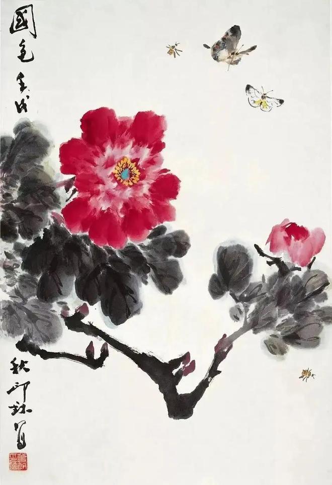 萧朗写意富贵牡丹，清新明快！ 名人名家 第36张